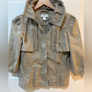 LOFT Tan Fall Jacket with Military-Inspired Design so cute!!!